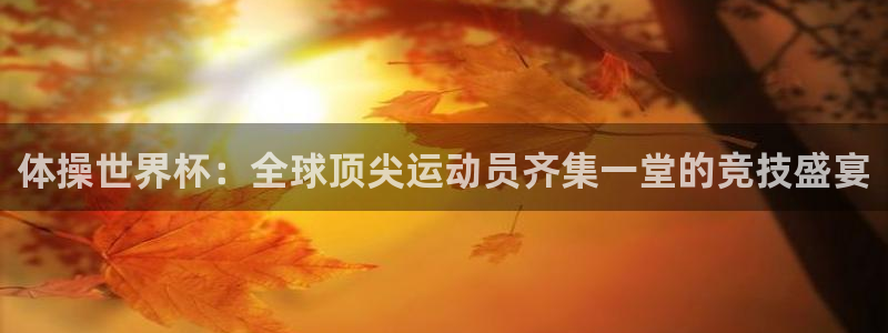 世界杯欧洲预选赛：体操世界杯：全球顶尖运动员齐集一堂的竞技盛宴